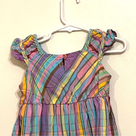 Flapdoodles | Multicolored Girls Striped Summer Sleeveless Casual Tank Dress - Picture 9 of 11